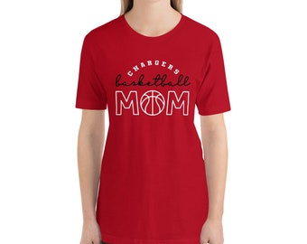 Chargers Basketball Mom (red only) - Unisex t-shirt