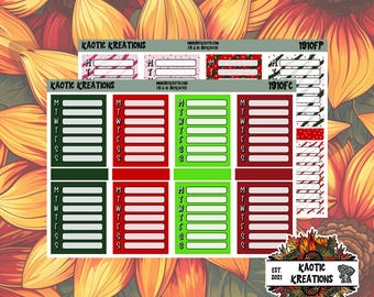 Tree Cakes Full Box Tracker Planner Stickers