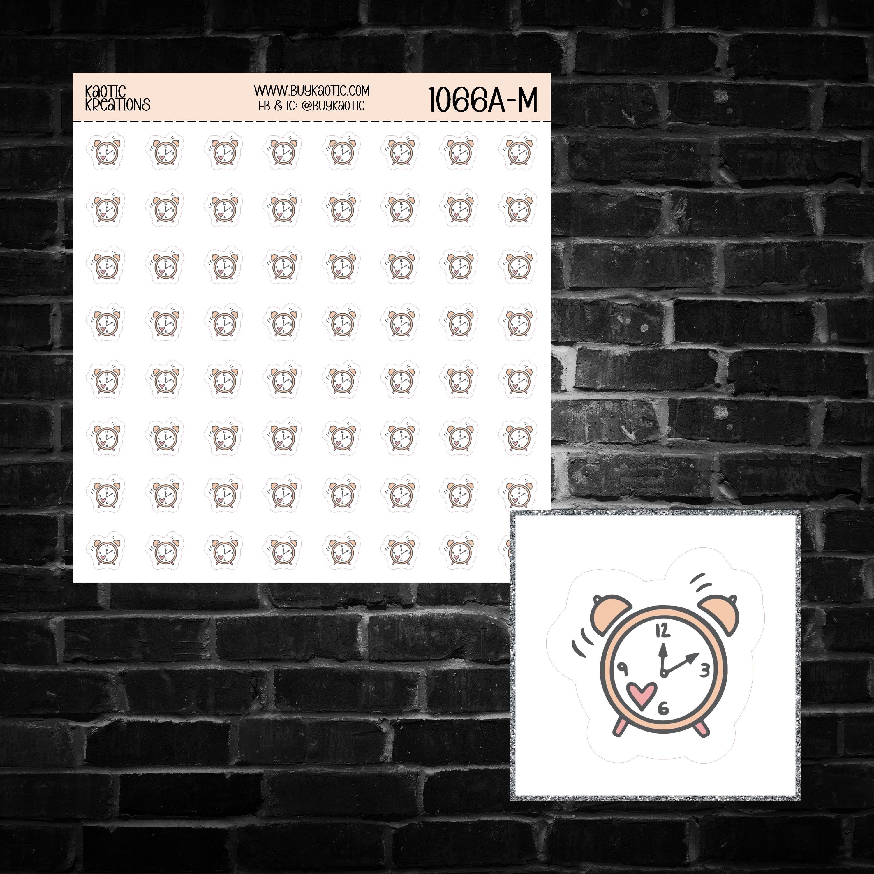 Time Icon Sticker Alarm Clock Icon Sticker Sheet - Etsy
