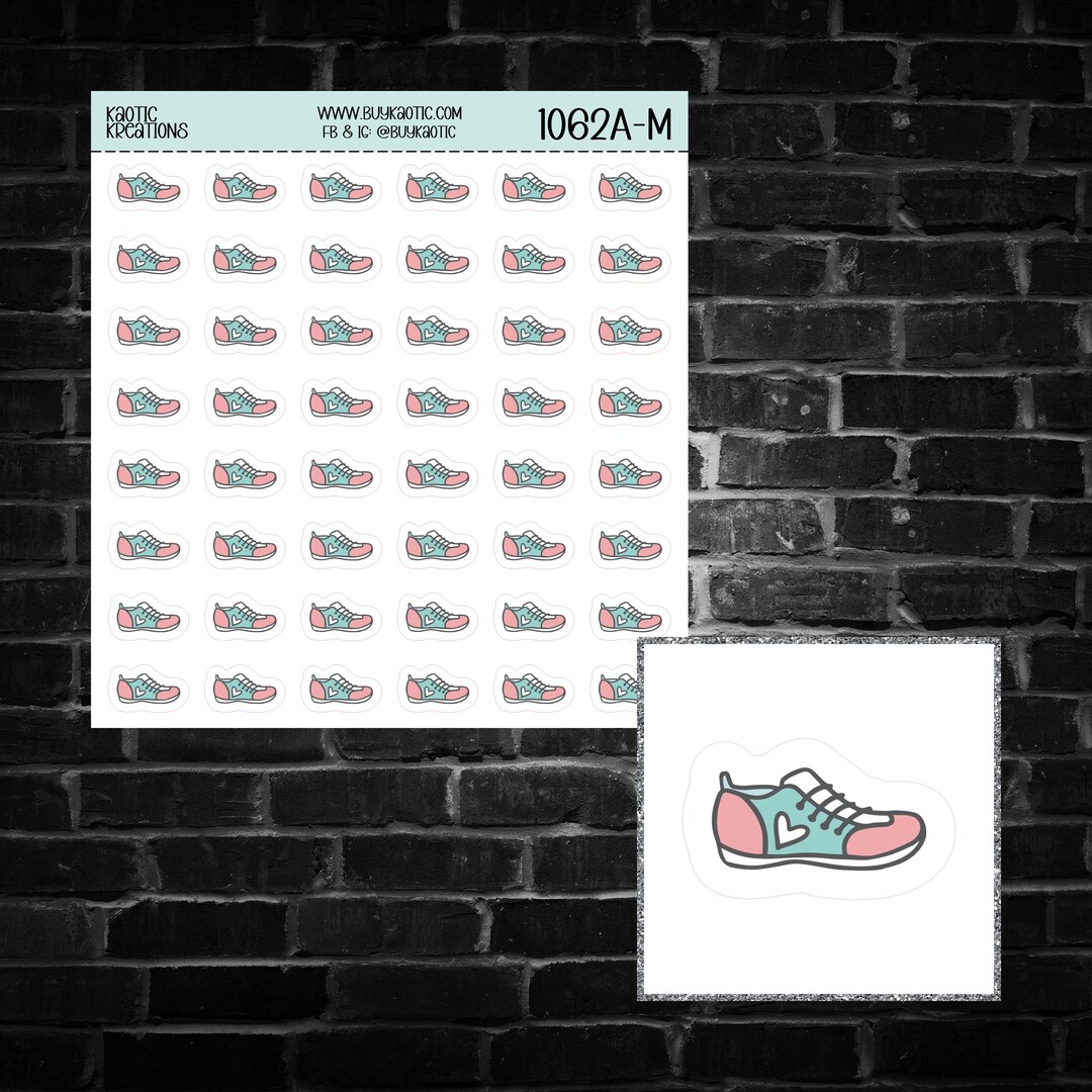 Shoes Rack Sticker Shoe Icon Sticker Sheet - Etsy