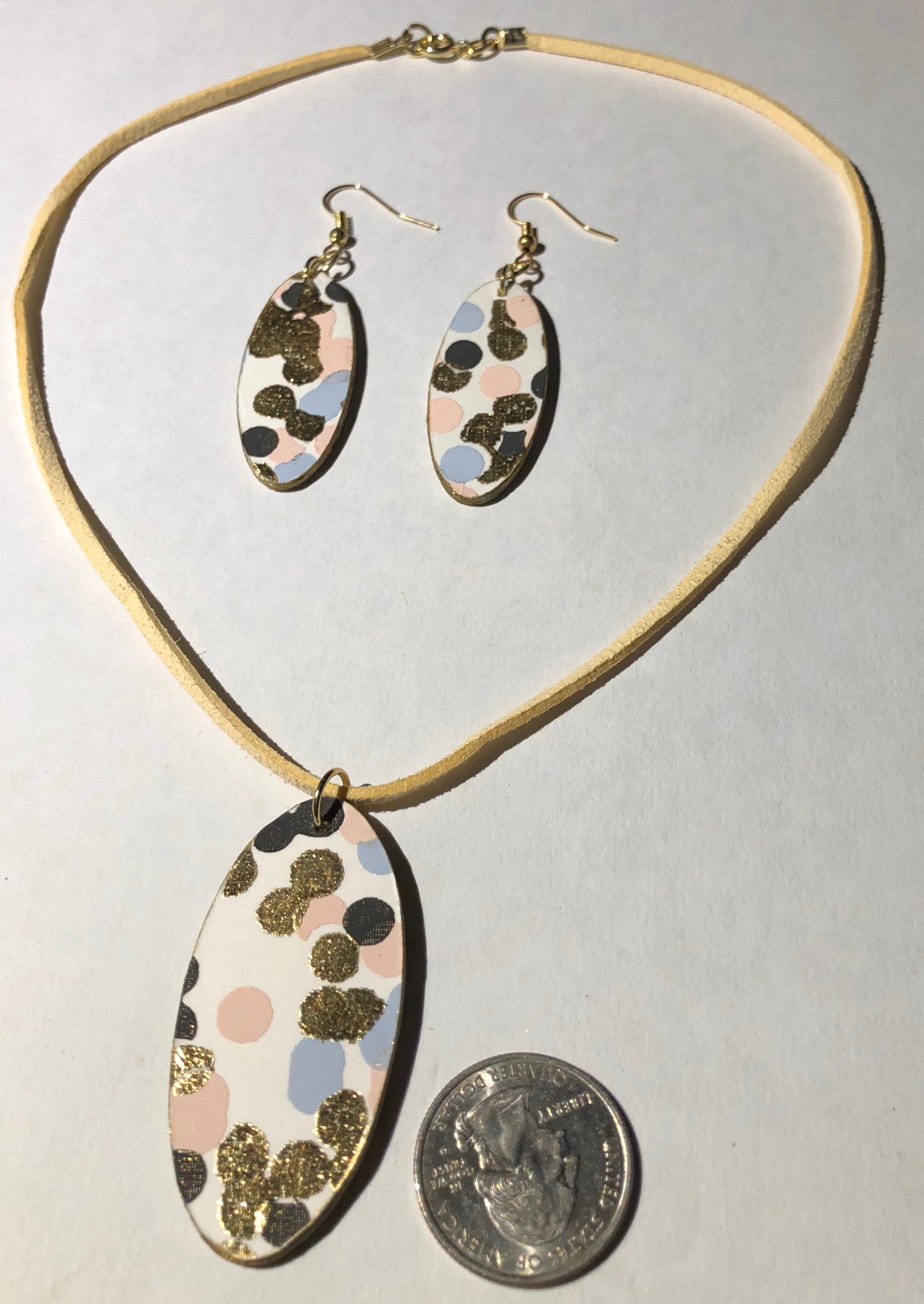 Beautiful Earring and Necklace Set Etsy UK