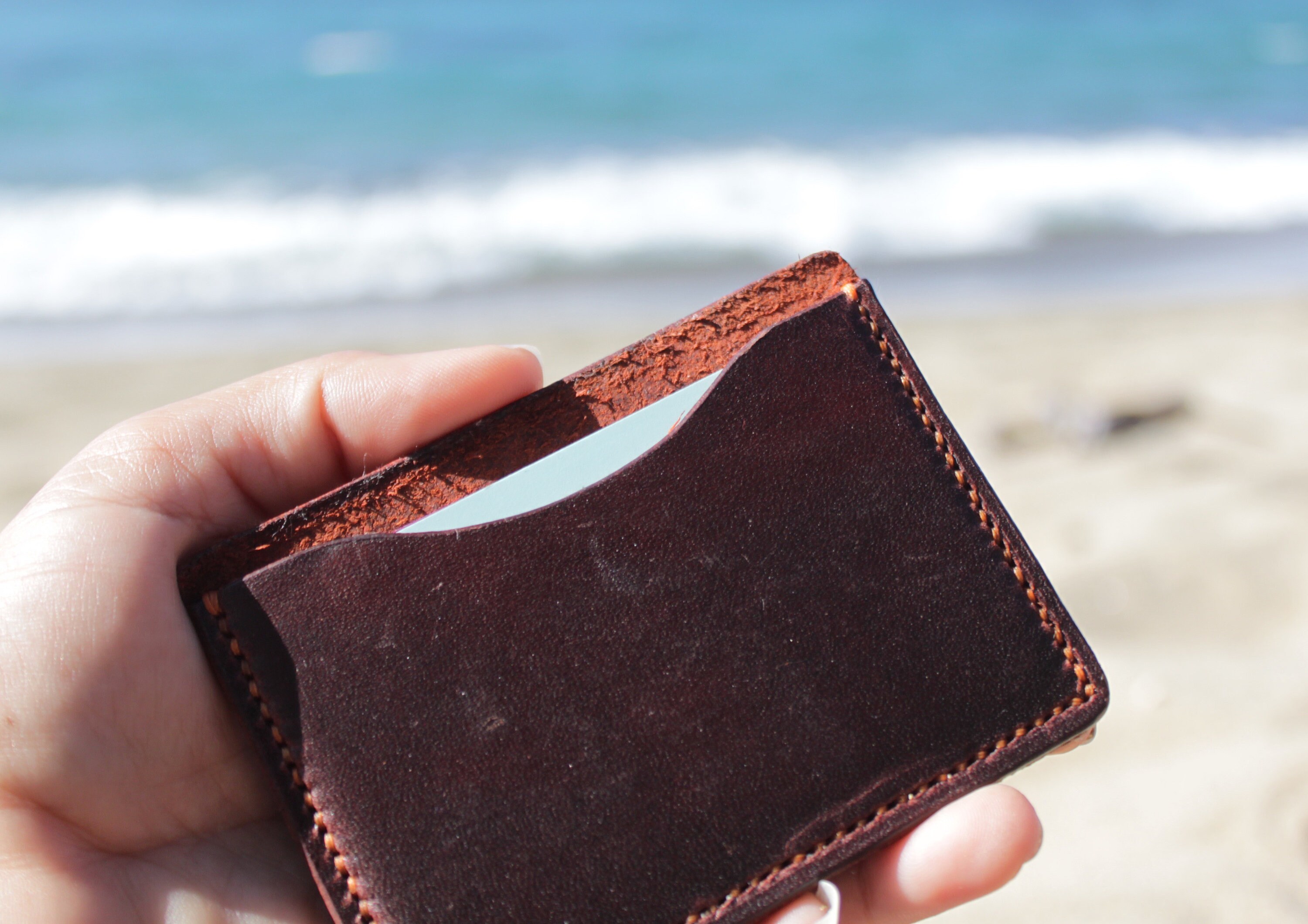 EDC wallet minimalist leather wallet slim wallet mens gift Etsy 日本