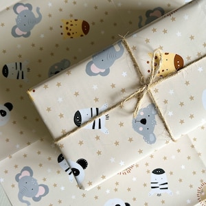 Easter Chicks Pastel Recyclable Wrapping Paper, Baby's First