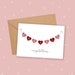 Engagement Card, Engaged Couple, Congratulations Engagement, Bunting, Heart, UK 