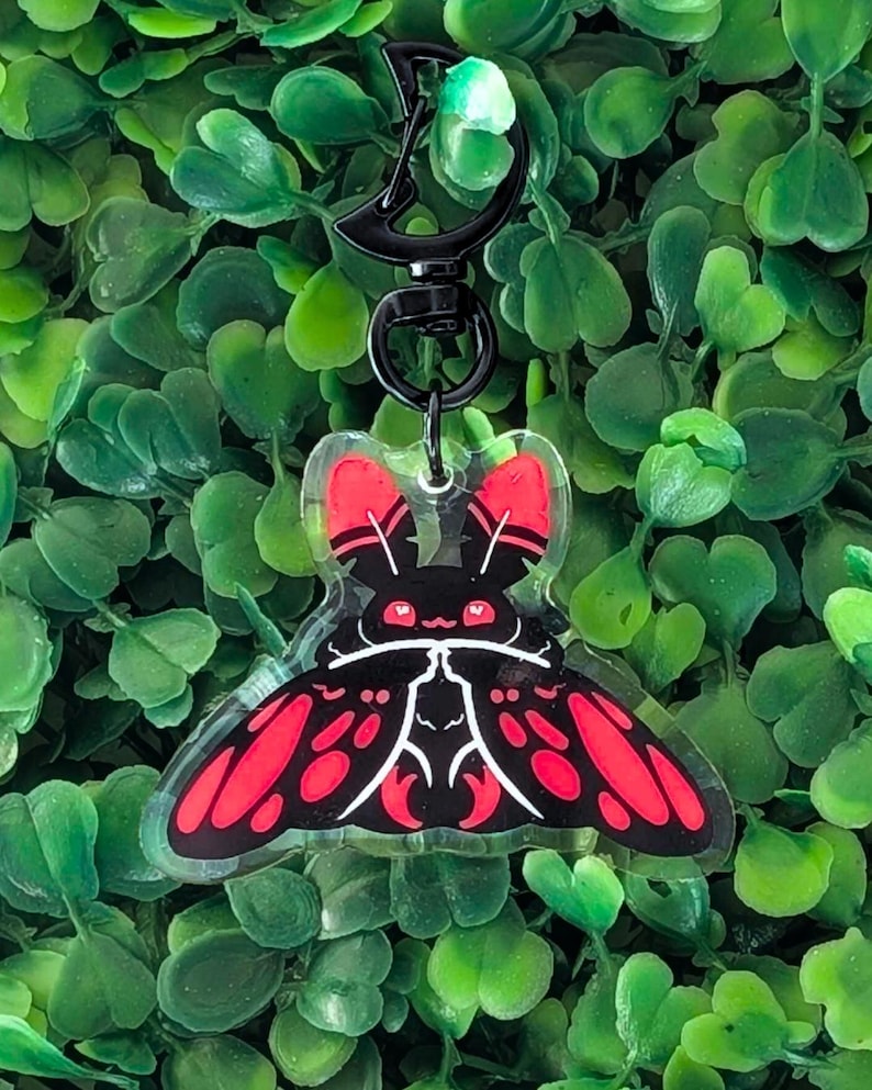 Mothman Key Chain Mothman Bag Charms - Etsy