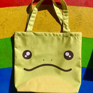 Green Frog Reusable Tote Bag