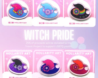 Witch Hat Pride Pins