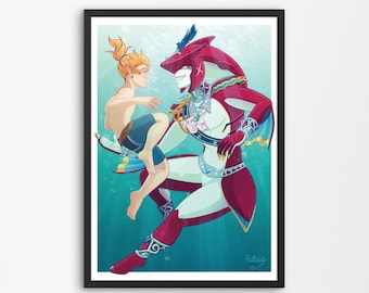 Art Print- Link and Prince Sidon