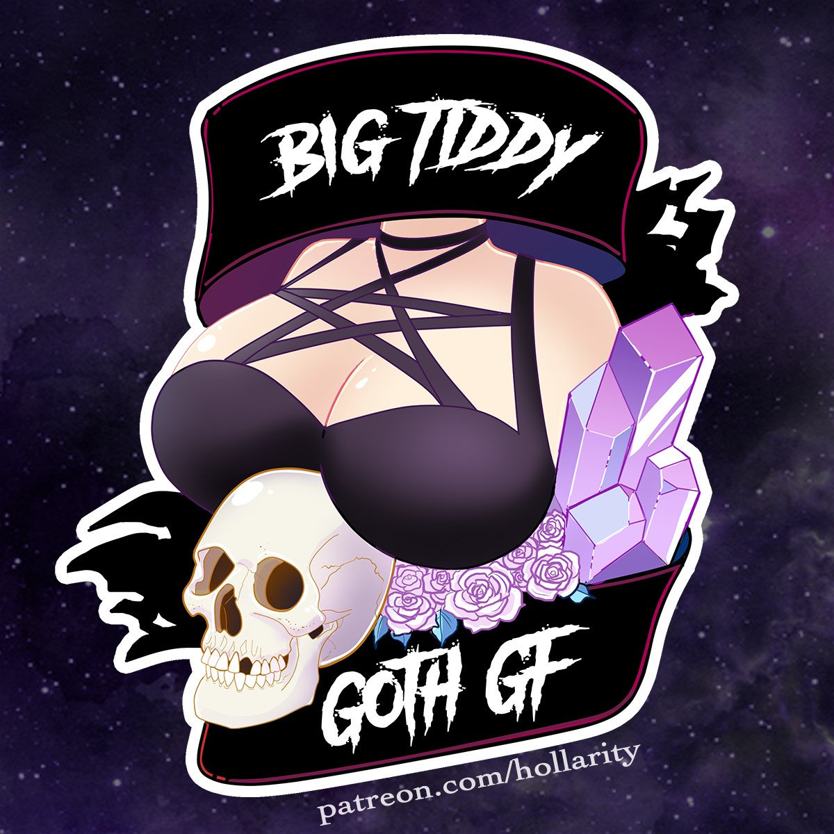 Big booty goth gf