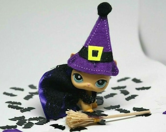 Accesorios personalizados para el disfraz de Halloween de Littlest Pet Shop, collar de bruja, sin LPS