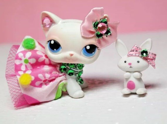 For Littlest Pet Shop Custom Accessories Collar Bow Outfit Clothes NO LPS 