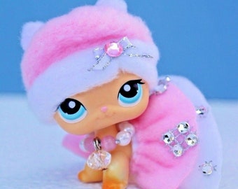 Lindos accesorios personalizados para Littlest Pet Shop, collar, sombrero y atuendo sin LPS