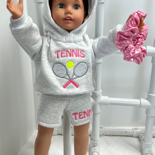 Tennis Hoodie to fit American Girl Doll