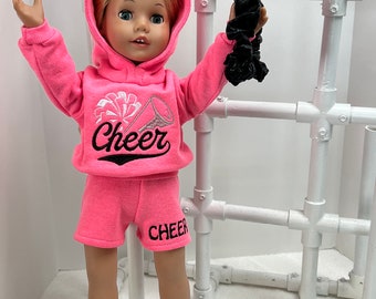 Sweat à capuche Cheer adapté à une poupée American Girl