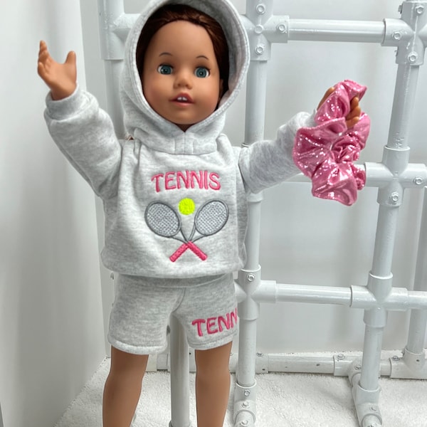 Tennis Hoodie to fit American Girl Doll