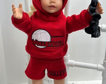 Traje de voleibol para muñeca American Girl