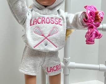 Lacrosse hoodie to fit American Girl doll