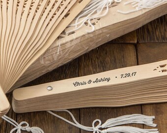 printed fans favors