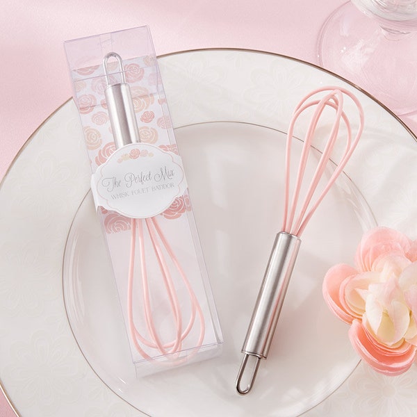 Pink Kitchen Whisk Favor, The Perfect Mix Whisk Favor in Box, Wedding Shower Whisk Favor, Unique Wedding Shower Favor, Housewarming Favor