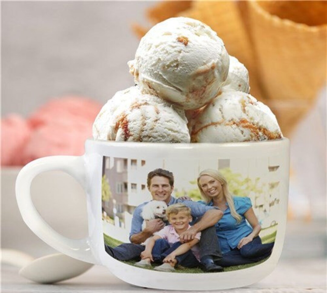 Photo Ice Cream Bowl, Custom Ice Cream Bowl, Ice Cream Lover, Gift for