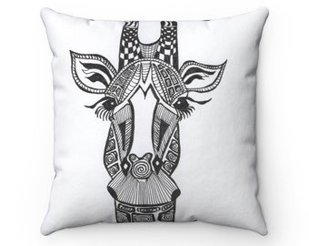Giraffe Throw Pillow