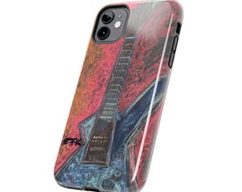 Just Rock Red Guitar Phone Case Cover for iPhone 17 Pro Max 16 15
