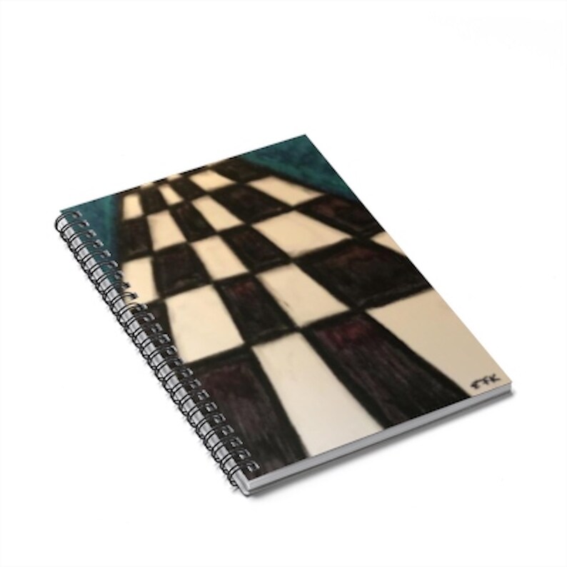 Checkerboard Spiral Notebook - Etsy
