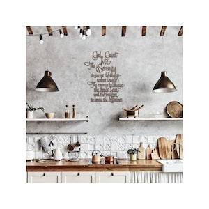 God, Grant Me The Serenity, To Accept the Things I Cannot Change, Metal Sign, Serenity Prayer, Wall Art, Wisdom to the Know the Difference