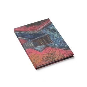 Rock This, Sketchbook, Sketchbook Journal, Travel Journal, Art Journal, Diary, Small Sketchbook, Journal, Art by EFK, Guitar Art, Gratitude