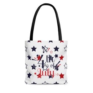 4th of July Tote Bag, Independence Day Bag, 4th of July Bag, Fourth of July Tote