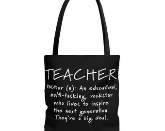 Teacher Tote Bag, Teacher Tote, Teacher Bag, Teacher Gift, Educational Multi-Tasking Rockstar, Tote Bag, Grocery Bag, Bag