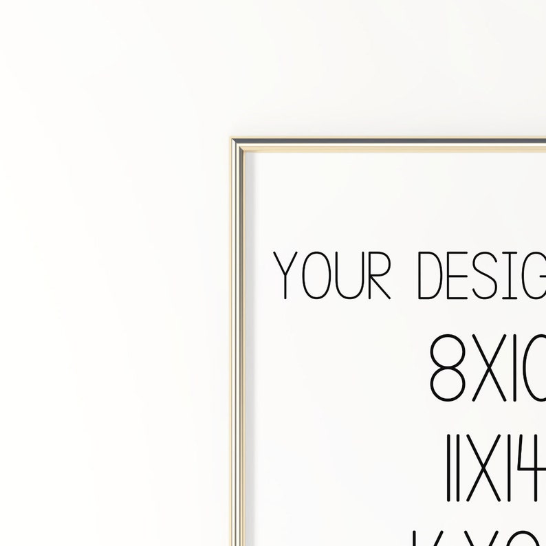 Gold Frame Mockup Digital Gold Frame Set of 4 Mockup Etsy