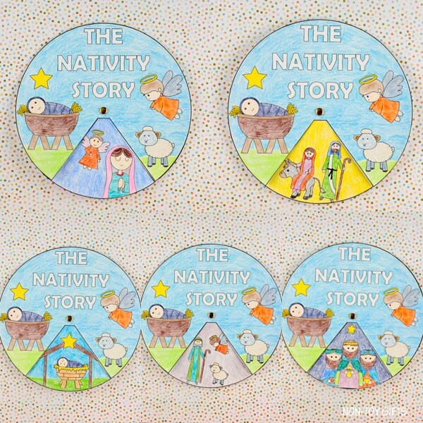 Nativity Craft Printables for Kids | 9 Bible Christmas Bundle | Sunday ...