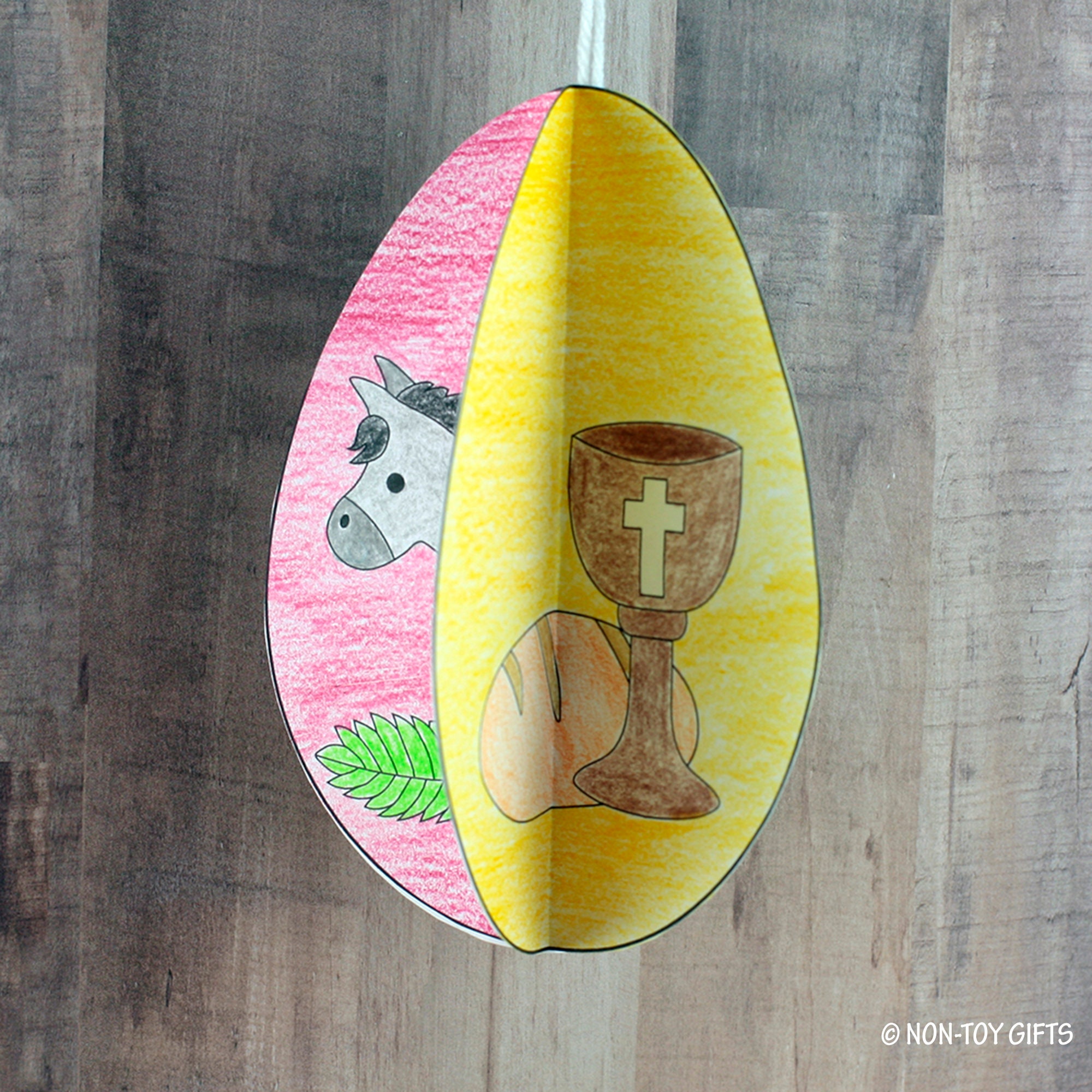The Easter Story 3D Egg Craft for Kids, Sunday School Craft, Religious ...