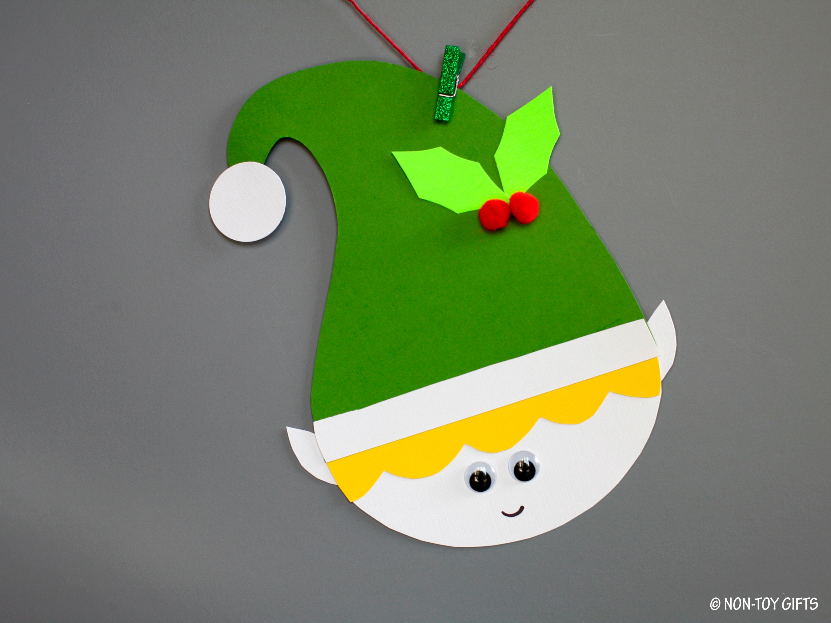 Paper Elf Craft, Christmas Elf Printable Template, Holiday School Craft, Classroom Elf Party ...