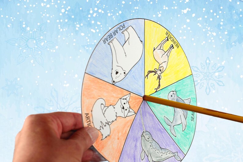 Who Lives in the Arctic? Animal Spinner Craft | Arctic Animals Activity ...