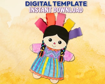 Cinco de Mayo Muñeca Lele Craft Printable – Mexican Doll Cultural Activity for Kids