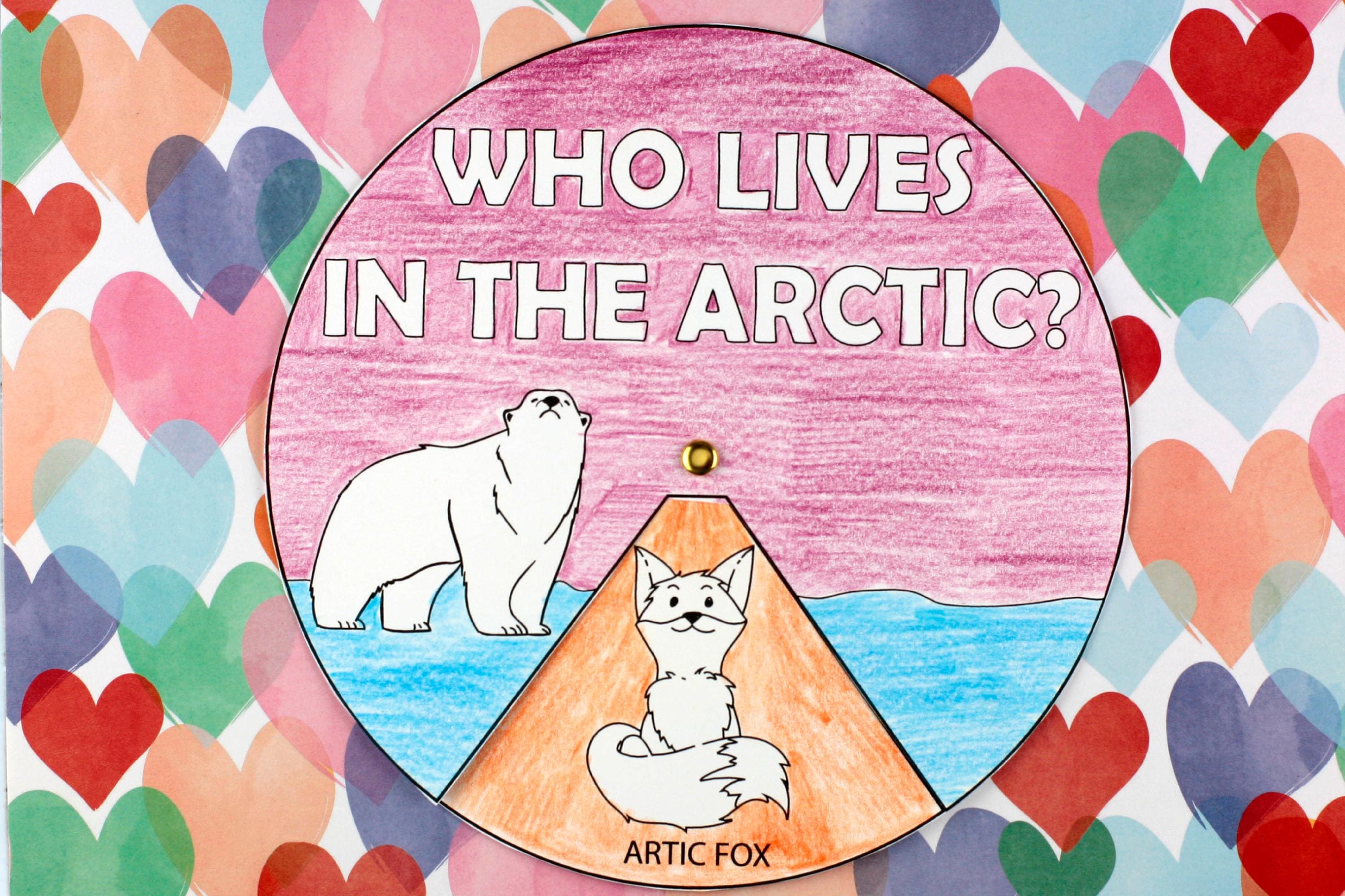 Who Lives in the Arctic? Animal Spinner Craft | Arctic Animals Activity ...
