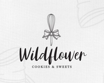 Bakery Logo, Premade Logo, Branding Kit, Branding Package, Premade Logo Design, Feminine Logo, Minimalist Logo, Custom Logo Design, Boho