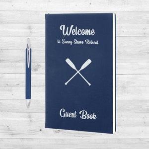 Custom Guest Book for Beach House, Beach Vacation Rental House