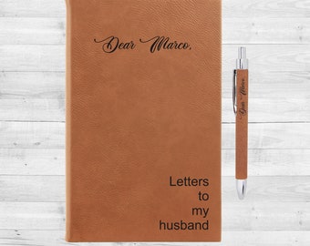 Love Letters to my Husband | Letters to my Son | Personalized | Vegan Leather | Custom Journal | Personalized Diary | Marriage Journal Diary
