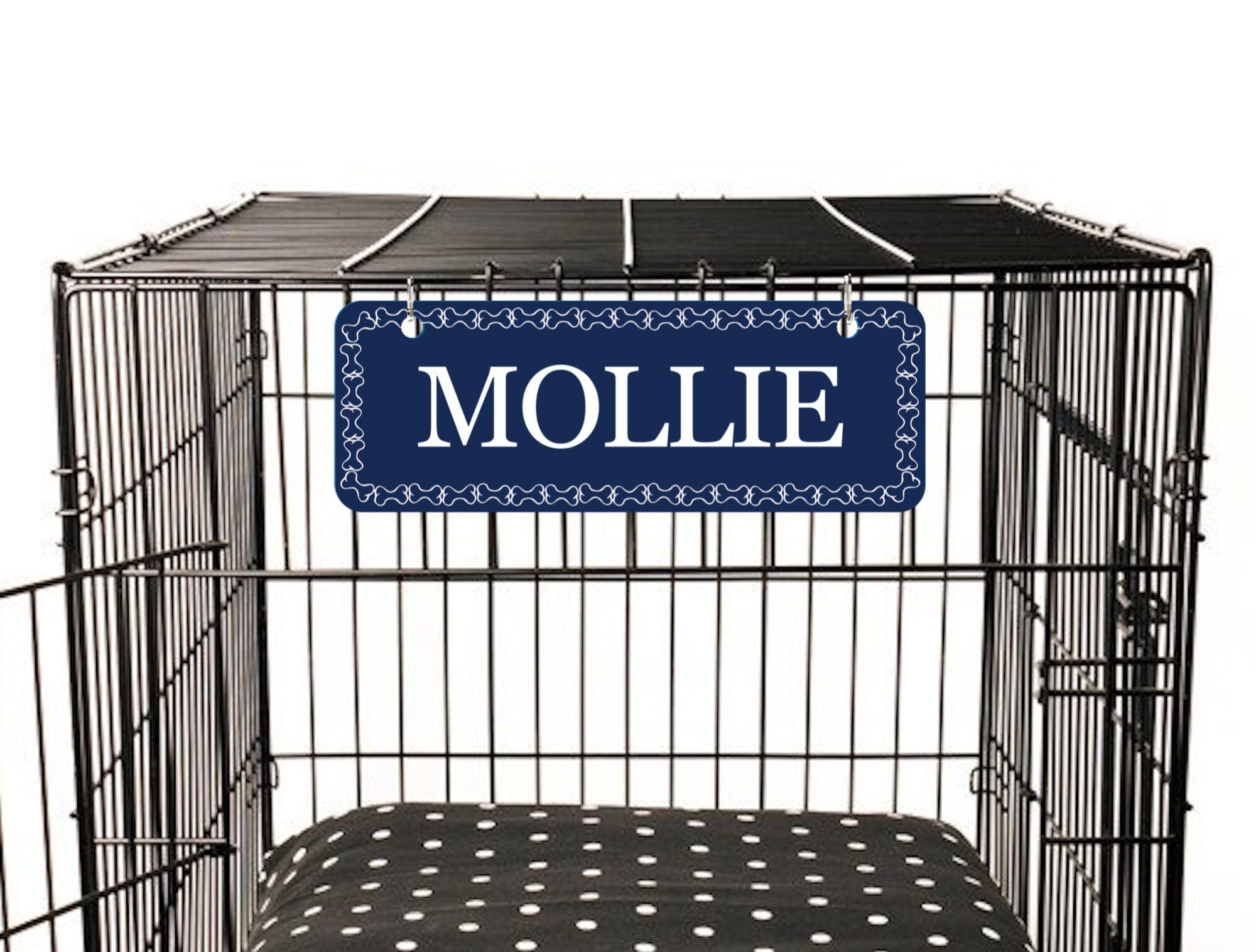 Dog Name Plate Crate Pet Tag Doghouse Sign Kennel Pet Etsy