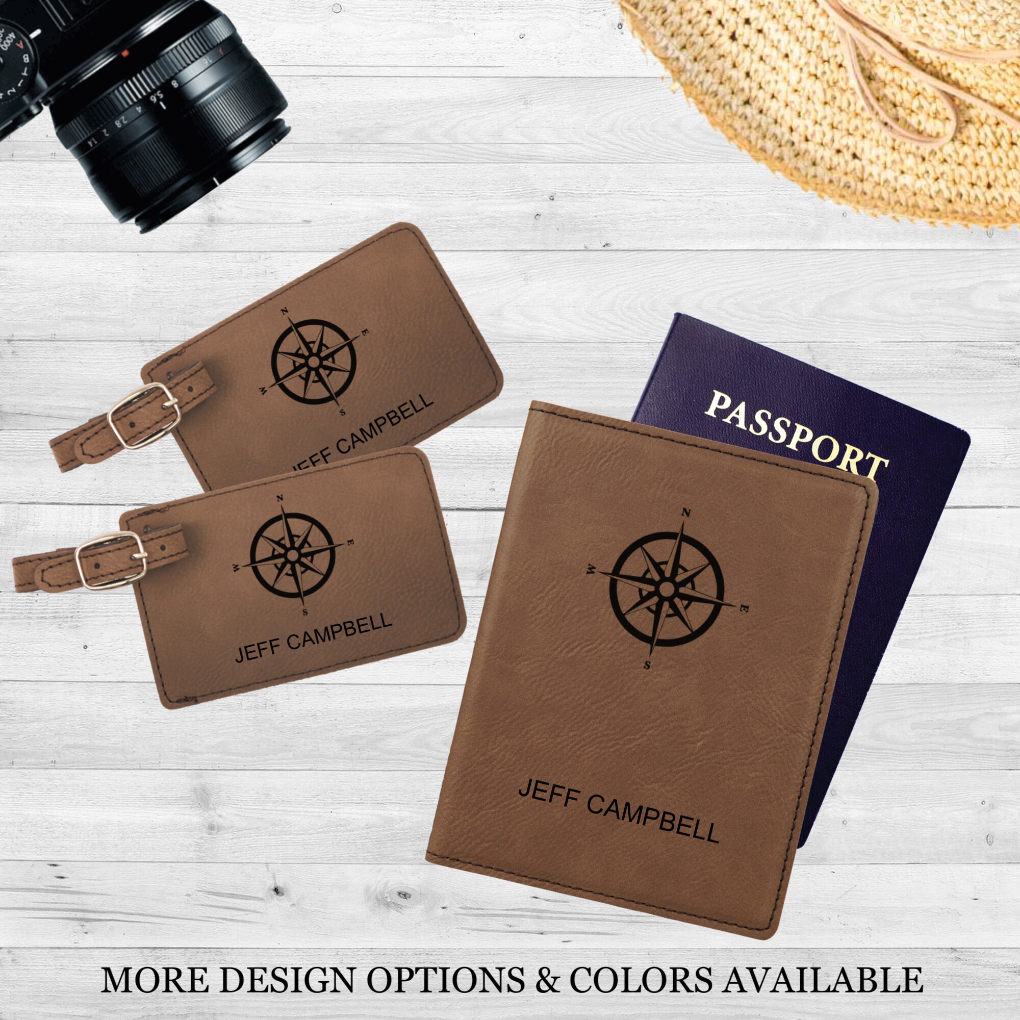 Passport Holder & Luggage Tag Set Traveler Gift Custom Etsy