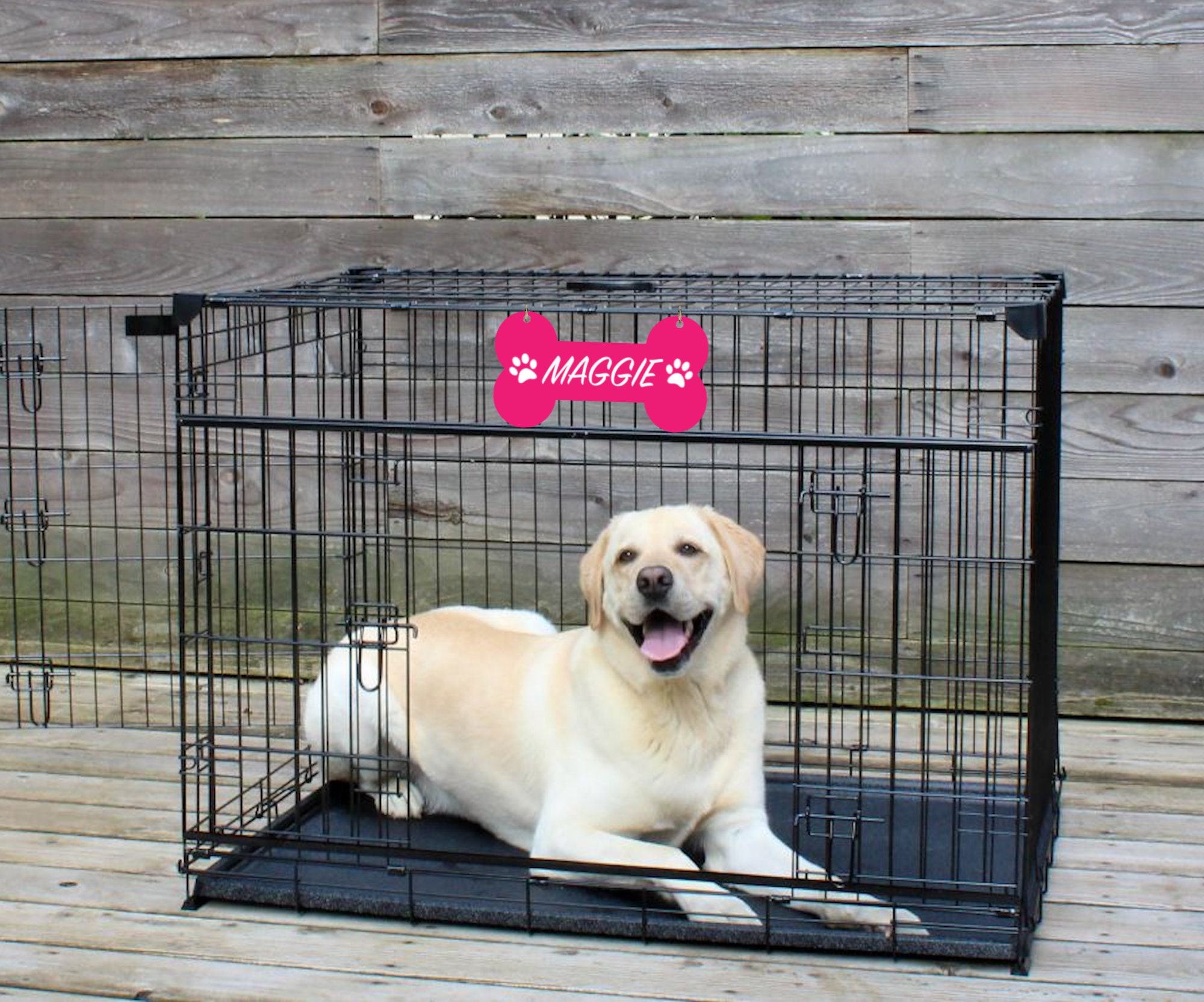 Dog Name Plate Crate Pet Tag Doghouse Sign Kennel Pet Etsy