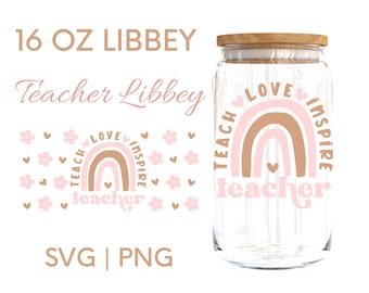 Teacher Gift Svg,Teacher Libbey Glass Wrap, Libbey Glass Wrap Svg,Teacher Gift, Favorite Teacher Libbey SVG,png for UV DTF 16oz wrap