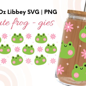 Involucro in vetro Spring Libbey, Involucro in vetro con rane carine in formato Svg, Involucro in lattina di birra con rane, Involucro completo in formato Svg della Libbey da 16 once, Bicchiere in formato Svg, Rane in formato Svg, Bicchiere in vetro con lattina di birra in formato SVG