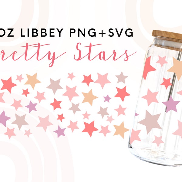 Libbey Glass Wrap,Independence Day Libbey Glass Svg, Libbey Glass Png, 4th of July Stars Libbey Glass,svg files for cricut,Star libbey wrap