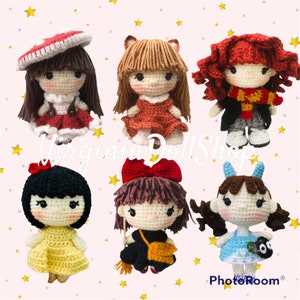 Handmade Crochet Amigurumi Doll Keychain – Personalized Gift for Little Girls