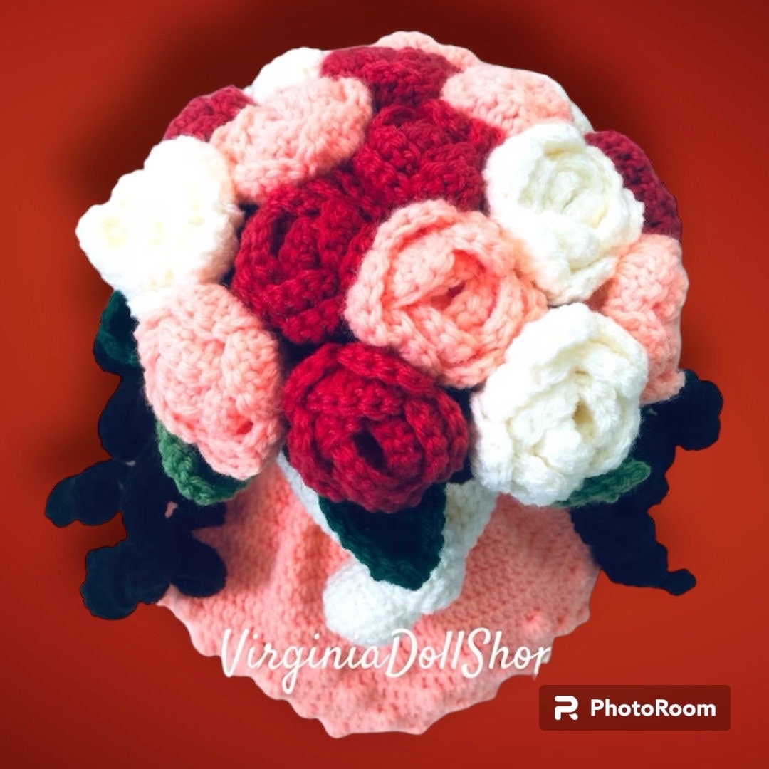 Reversible Doll into bouquet of flowers Crochet Pattern – Monacrochet