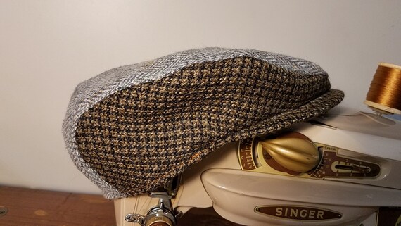 Tweed Flat Cap 100 Vintage Wool Traditional Design Hat Size Etsy